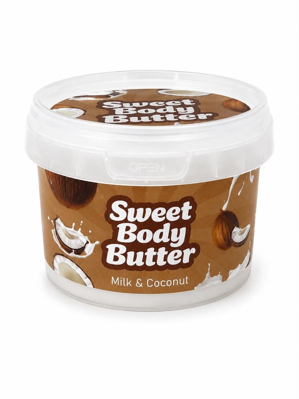 SWEET BODY BUTTER MILK & COCONUT  250ml- زبدة  الجسم بالحليب وجوز الهند من سويت