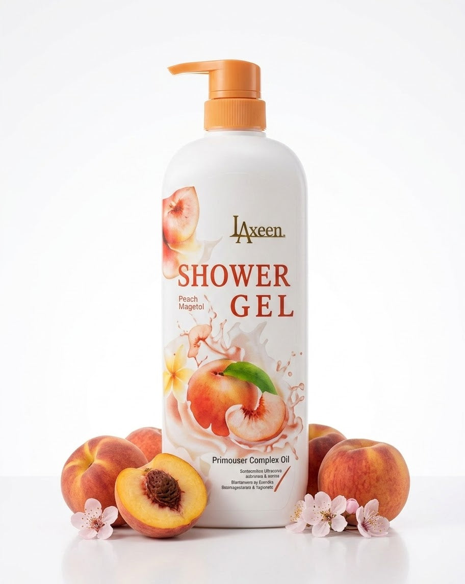 L'AVEEN PEACH SHOWER GEL 1000ML - جل استحمام بالخوخ من لافين