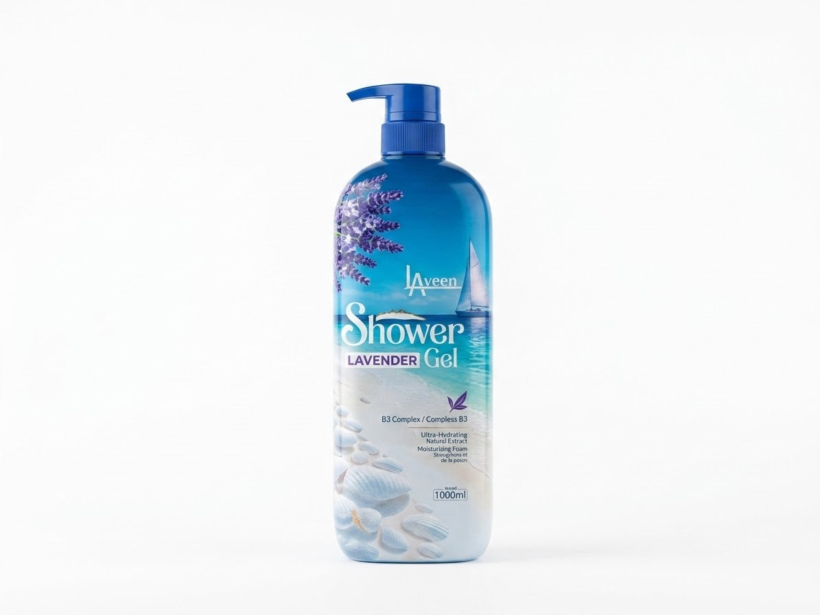 L'AVEEN LAVENDER SHOWER GEL 1000ML - جل استحمام باللافندر من لافين