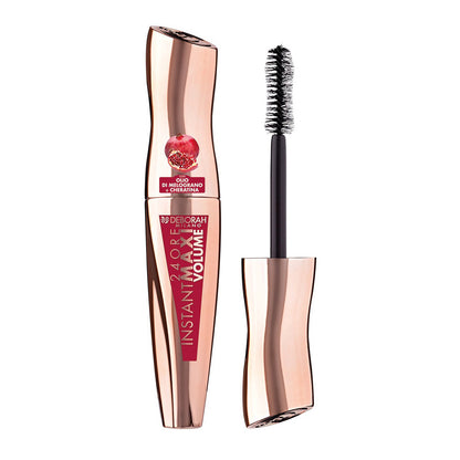 Deborah Milano 24Ore Instant Maxi Volume Mascara (With Pomegranate Oil & Keratin) - مسكارة بزيت الرمان والكيراتين