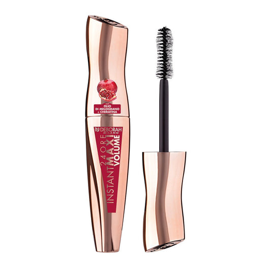 Deborah Milano 24Ore Instant Maxi Volume Mascara (With Pomegranate Oil & Keratin) - مسكارة بزيت الرمان والكيراتين