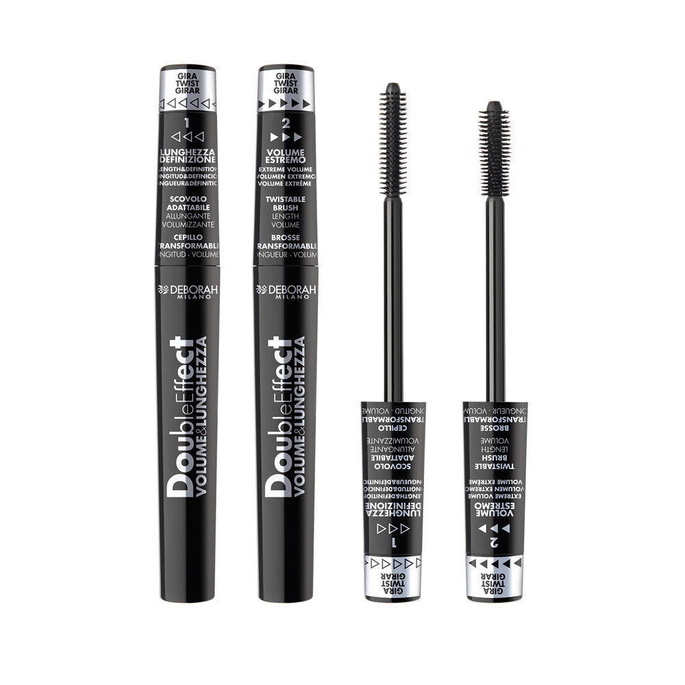 Deborah Milano Double Effect Volume & Length Mascara - مسكارة للتكثيف والتطويل