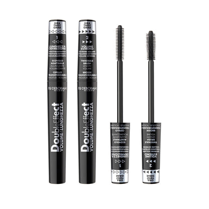 Deborah Milano Double Effect Volume & Length Mascara - مسكارة للتكثيف والتطويل