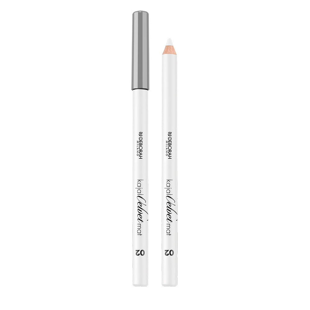 Deborah Kajal Velvet Mat Eye Pencil white 1.5 g - قلم كحل عيون من ديبورا مخملي مات باللون الابيض