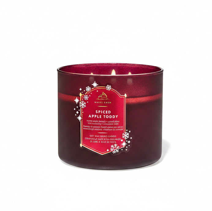 Bath & Body Works Spiced Apple Toddy scented Candle 411g - شمعة معطرة برائحة دافئة بثلاث فتائل من باث اند بودي