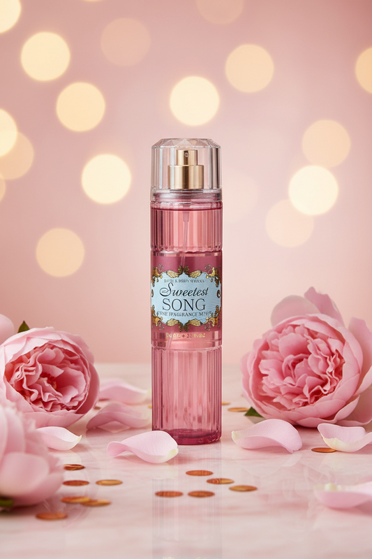 Bath & Body Works Sweetest Song Fine Fragrance Mist 236ml - معطر الجسم من باث اند بودي برائحة زهر التوت