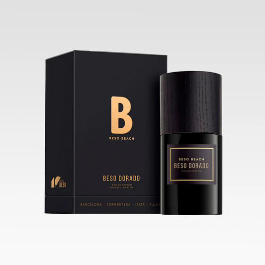 Beso beach beso Dorado 100ml - عطر بيسو برائحة خشبية توابلية دافئة