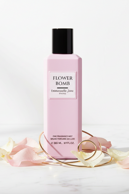 EJ - Flower Bomb (Fine Fragrance Mist) 265ml [نسائي] - معطر رويال بنكهة الياسمين والورد والمسك