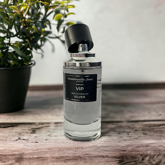 Emmanuelle Jane - VIP Silver (Eau De Parfum) 90ml [للرجال ] - عطر إيمانويل جين بنكهة الحمضيات والزهور والمسك