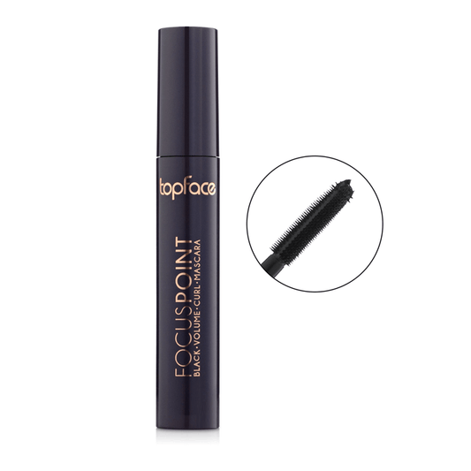 Topface Focus Point Black Volume Curl Mascara - ماسكارا توب فيس فوكس بوينت السوداء لتكثيف وتجعيد الرموش