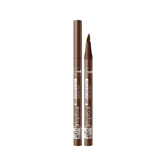Topface Pro Comb & Fill Brow Pen - قلم الحواجب كومب آند فيل برو من توب فيس