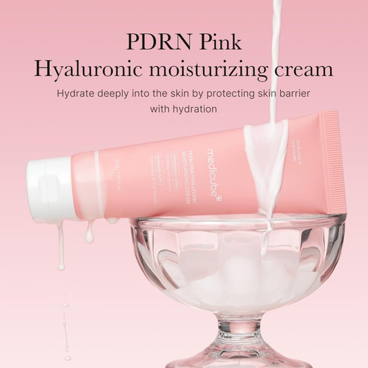 MEDICUBE PDRN Pink Hyaluronic Moisturizing Cream for All Skin Types 50ml
ميدكيوب كريم مرطب بحمض الهيالورونيك لجميع أنواع البشرة