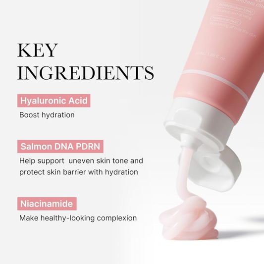MEDICUBE PDRN Pink Hyaluronic Moisturizing Cream for All Skin Types 50ml
ميدكيوب كريم مرطب بحمض الهيالورونيك لجميع أنواع البشرة
