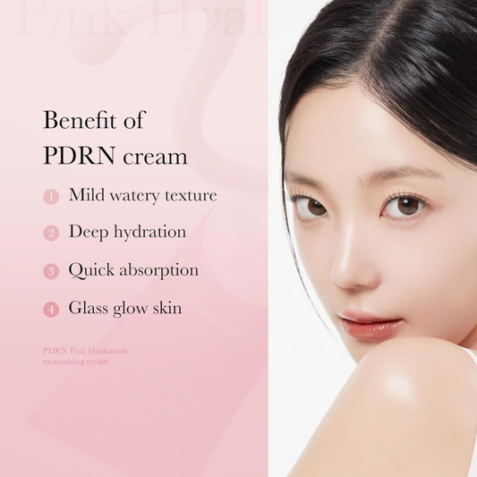 MEDICUBE PDRN Pink Hyaluronic Moisturizing Cream for All Skin Types 50ml
ميدكيوب كريم مرطب بحمض الهيالورونيك لجميع أنواع البشرة
