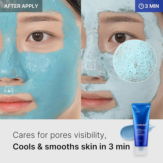Medicube Zero Pore Blackhead Mud Cleansing Face Mask 100g
ماسك طيني منظف للبشرة