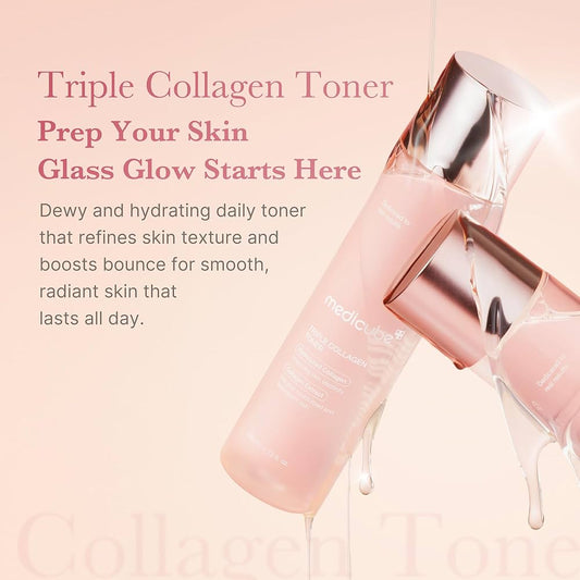 Medicube Triple Collagen Toner Hydrolyzed 140ml -  تونر معالج للبشرة من ميديكيوب