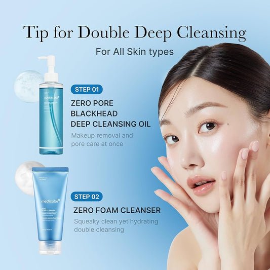 Medicube zero pore blackhead deep cleansing oil 205ml - غسول ميدكيوب الزيتي لتنظيف المسامات