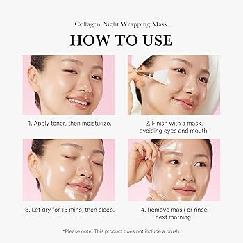 medicube Collagen Overnight Wrapping Peel Off Facial Mask 75ml - قناع الوجه المقشر بالكولاجين من ميديكيوب