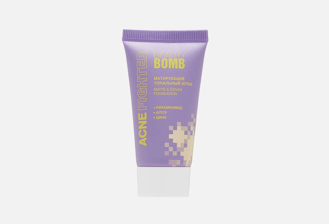 Beauty Bomb Acne Fighter Matte & Cover Foundation - كريم أساس مضاد للحبوب