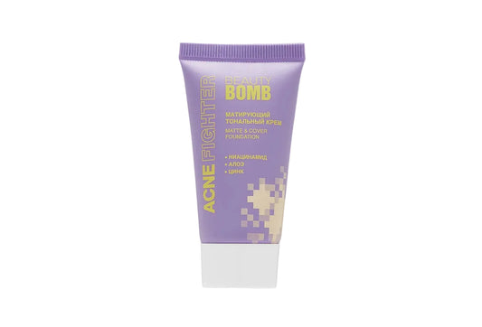 Beauty Bomb Acne Fighter Matte & Cover Foundation - كريم أساس مضاد للحبوب