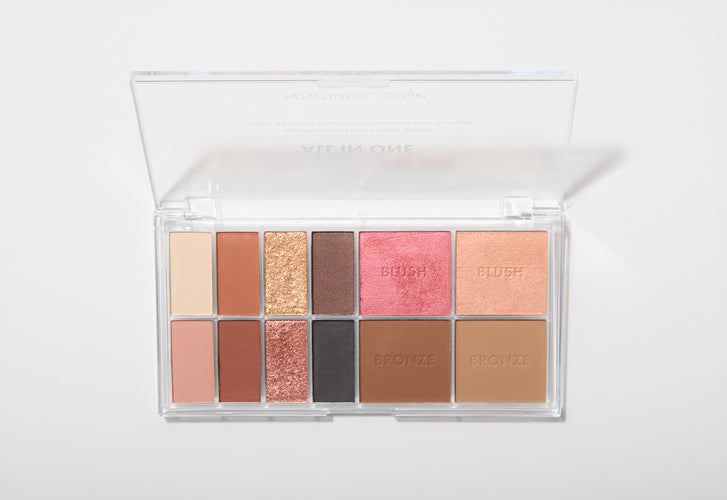 Technic All In One Eyeshadow and Face Powder Palette - باليت ظلال عيون وبودرة وجه
