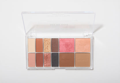 Technic All In One Eyeshadow and Face Powder Palette - باليت ظلال عيون وبودرة وجه
