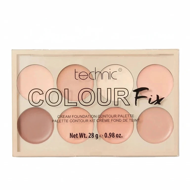 Technic Colour Fix Cream Foundation Contour Palette - باليت كريم أساس وكونتور كريمي كولور فيكس