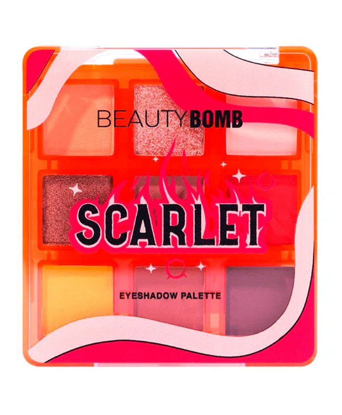 Beauty Bomb Scarlet Eyeshadow Palette - باليت ظلال عيون سكارليت