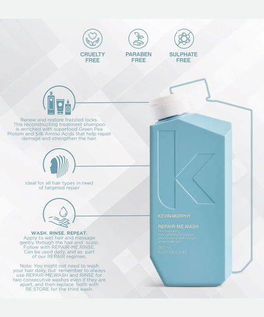 KEVIN.MURPHY REPAIR-ME.WASH strenghenting shampoo - شامبو علاجي لترميم وأصلاح الشعر التالف