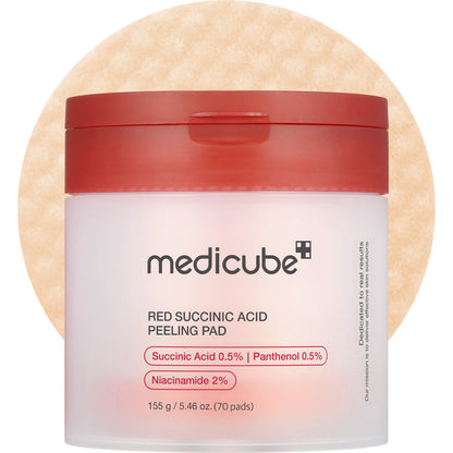 Medicube Red Succinic Acid Peeling Pad - وسادات تقشير