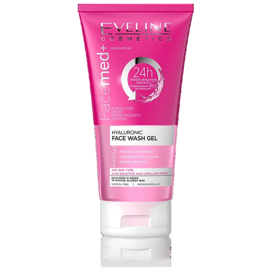 Eveline Facemed+ Hyaluronic Facial Wash Gel - غسول جل بالهيالورونيك