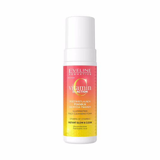 Eveline Vitamin C 3x Action Face Cleansing Foam - غسول الوجة الرغوي