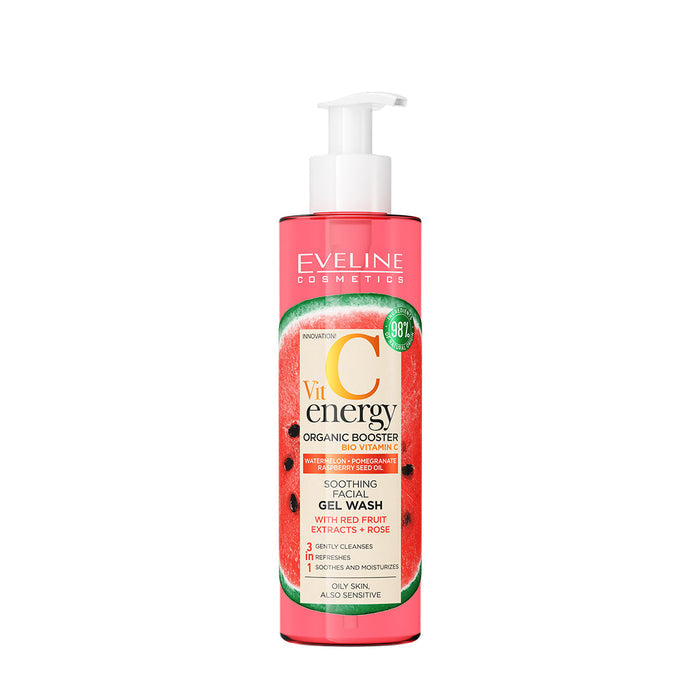 Eveline Vit C Energy Soothing Facial Gel Wash (3 in 1)⁠ - جل غسول الوجة المهدئ