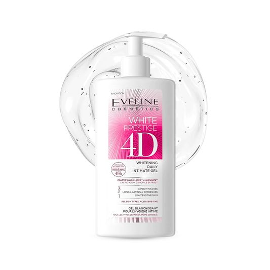 Eveline White Prestige 4D Whitening Daily Intimate Gel (3 in 1) - غسول تفتيح للمنطقة الحساسة