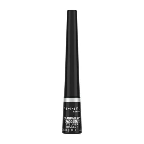 Rimmel London Glam'Eyes Scandaleyes Exaggerate Liquid Eyeliner -محدد العيون سائل سواد فاحم