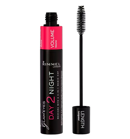 Rimmel London Day 2 Night Mascara -  مسكارة الرموش مزدوجة للطول وكثافة