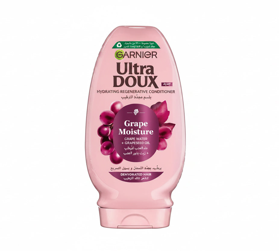 Garnier Ultra Doux Grape Moisture Hydrating Regenerative Conditioner - بلسم بمستخلص ماء العنب للترطيب