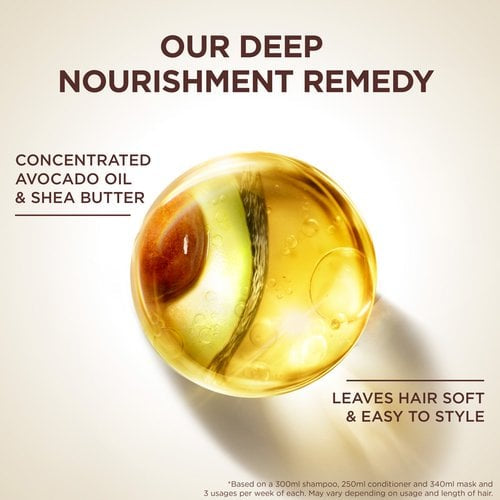 Garnier Botanic Therapy Pure Avocado Oil & Shea Butter Leave-In / Oil Elixir -سيروم الافوكادو للشعر الجاف والمجعد