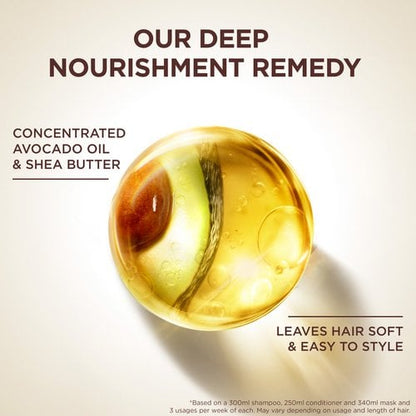 Garnier Botanic Therapy Pure Avocado Oil & Shea Butter Leave-In / Oil Elixir -سيروم الافوكادو للشعر الجاف والمجعد