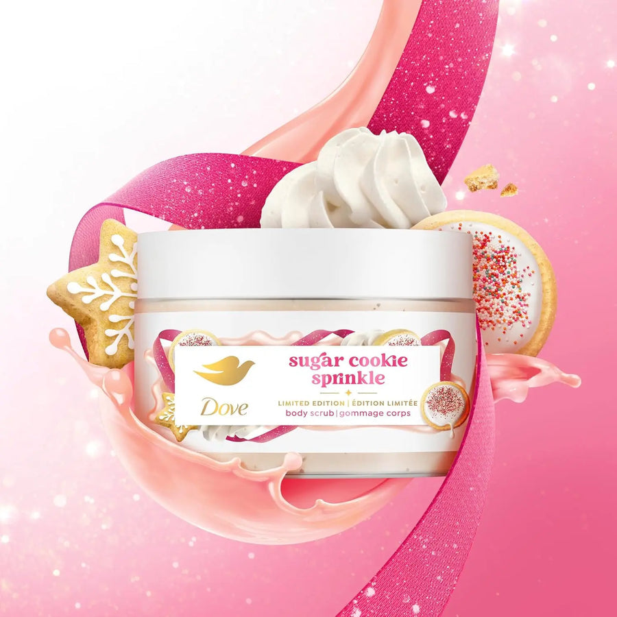 Dove Sugar Cookie Sprinkle Body Scrub - مقشر الجسم برائحة بسكويت السكر