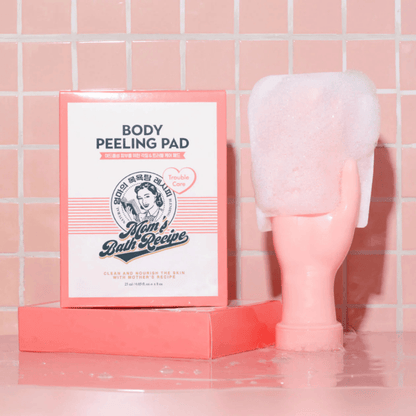 Mom's Bath Recipe Body Peeling Pad (Trouble Care) - وسادات تقشير لمعالجة حبوب ومشاكل الجسم