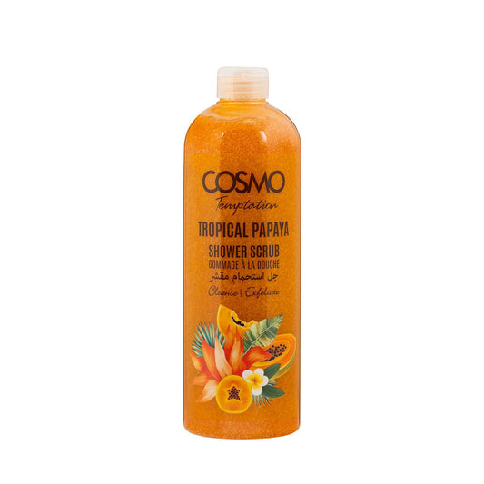 Cosmo Temptation Tropical Papaya Shower Scrub - مقشر الاستحمام بالبابايا الاستوائية من كوزمو تيمبتيشن