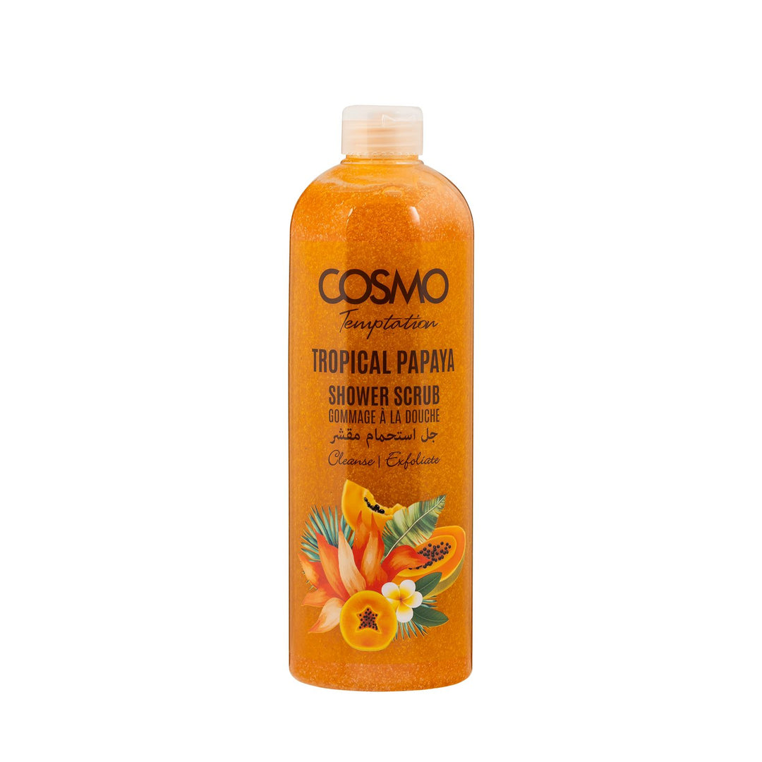 Cosmo Temptation Tropical Papaya Shower Scrub - مقشر الاستحمام بالبابايا الاستوائية من كوزمو تيمبتيشن