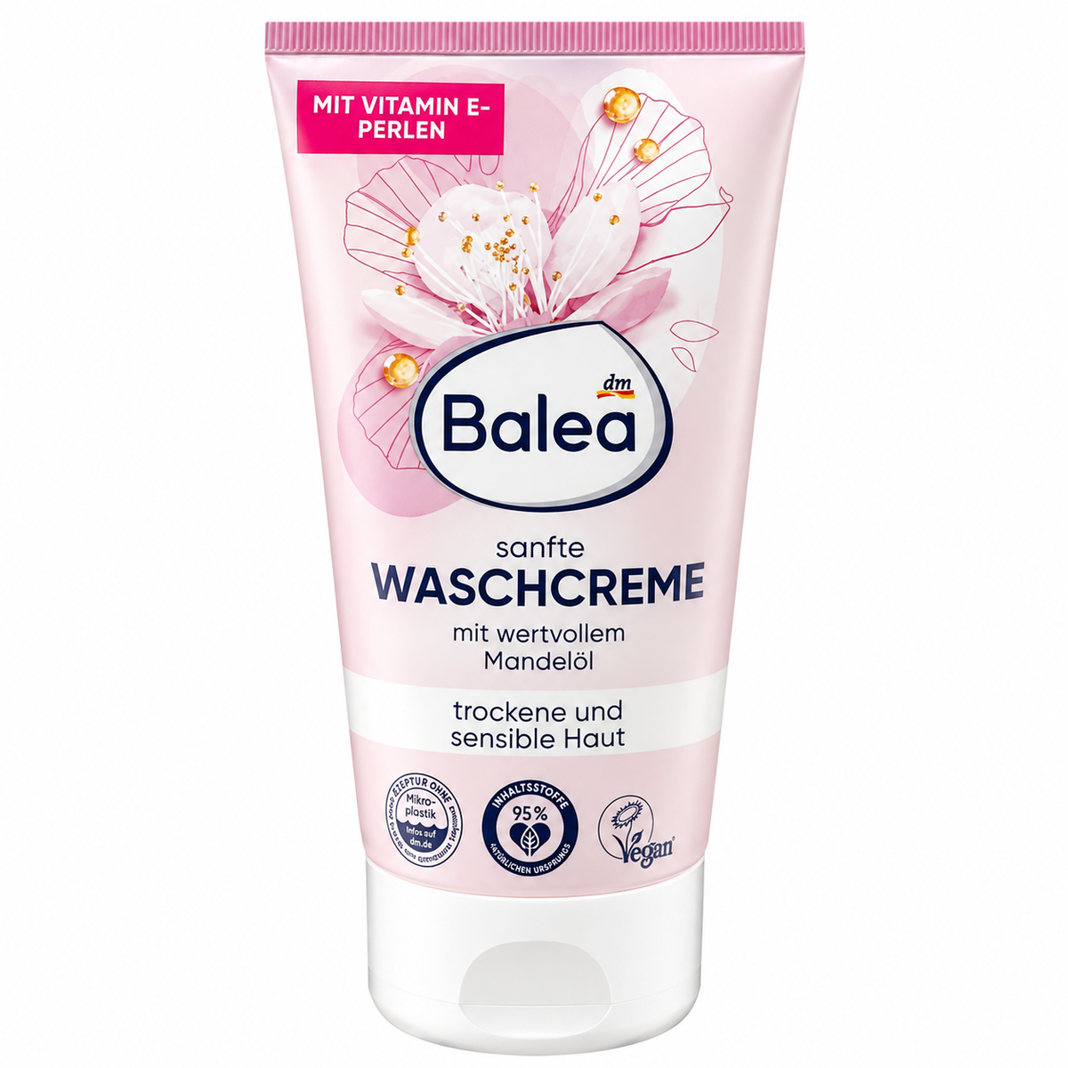 Balea waschcreame MIT VITAMIN E-PERLEN - غسول كريمي للوجه بفيتامين e