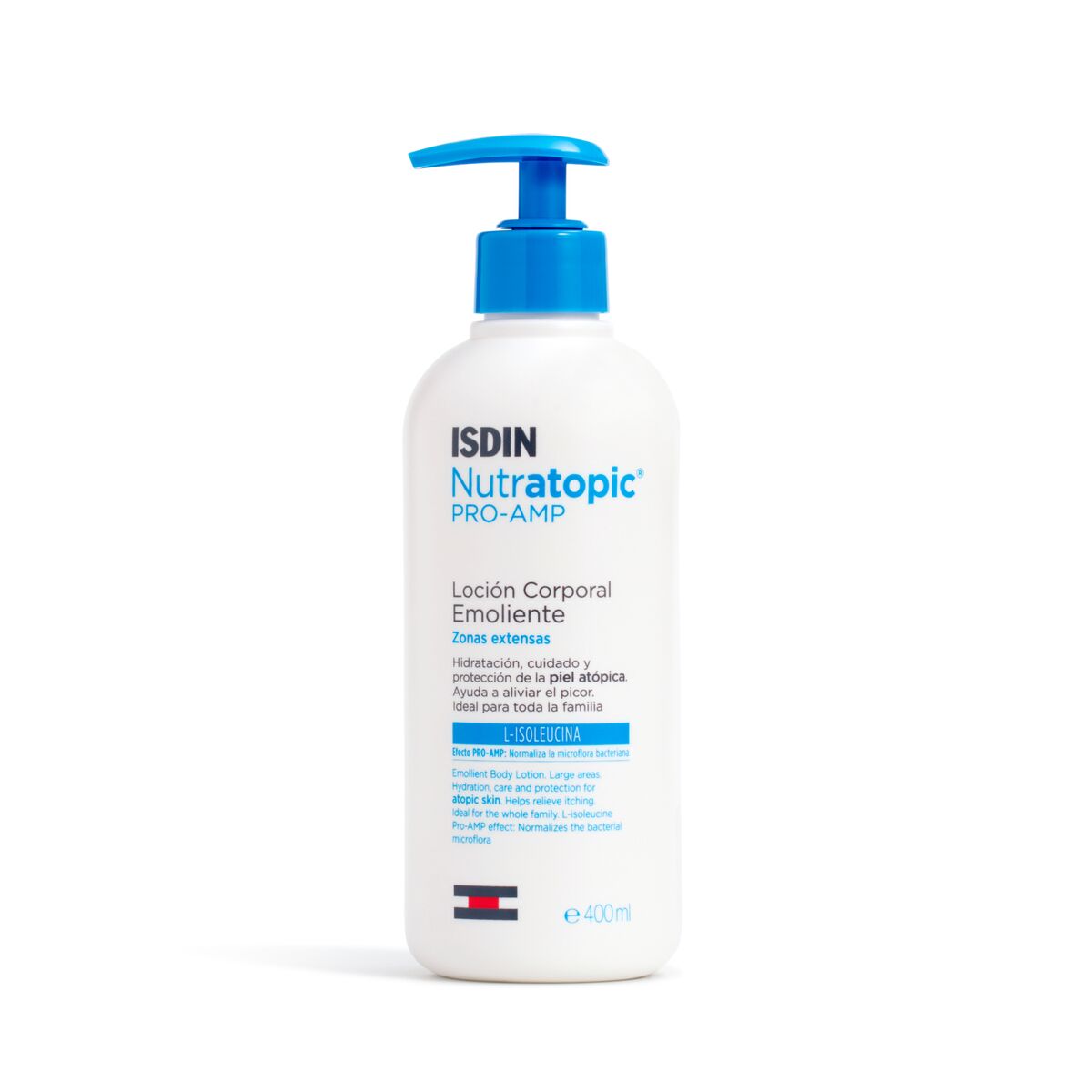 ISDIN Nutratopic Pro-AMP Emollient Lotion - لوشن ISDIN Nutratopic Pro-AMP المُرطب للبشرة ذات التفاعلات الجلدية